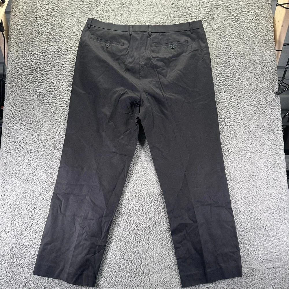 Banana Republic Pant Mens 42x32 Black Cotton Dress Straight Slim Preppy Business